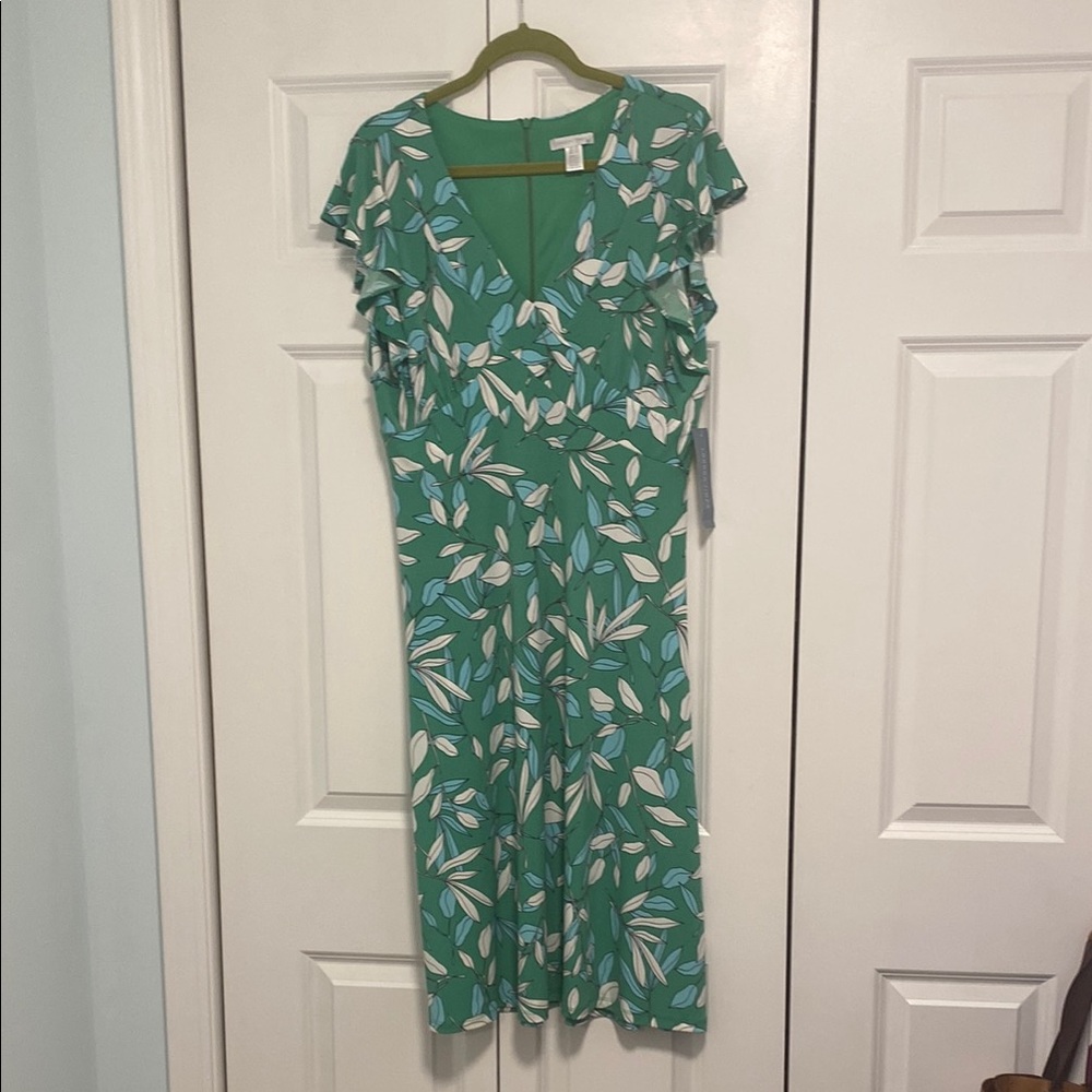 Floral Green Dress